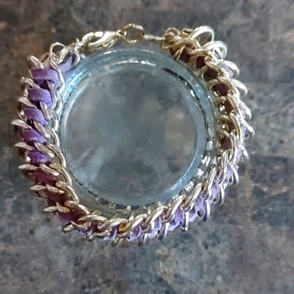 H&M Purple and Gold gemstone Braclet - Picture 4 of 7